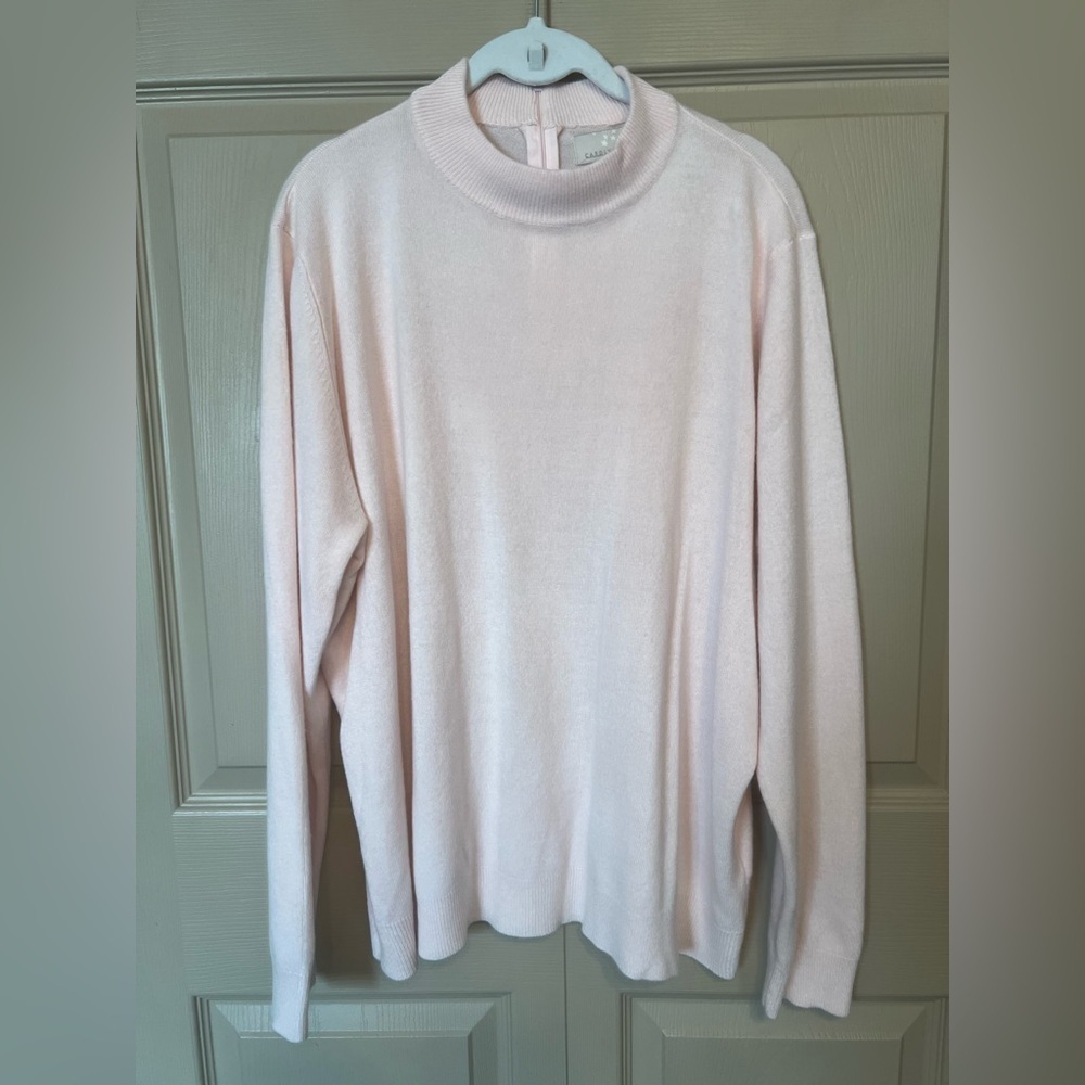 Carolyn Taylor Cozy Soft Pink Sweater